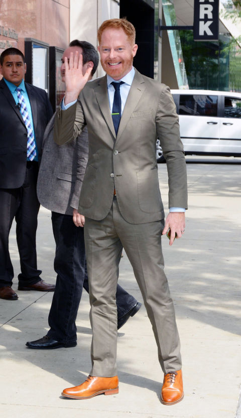 Look at this picture next time you're wondering how a suit should fit. From the nipped-in waist and the minimal break of the trousers to the sliver of visible shirt sleeve, it's about as close to perfect as we've ever seen in the wild.