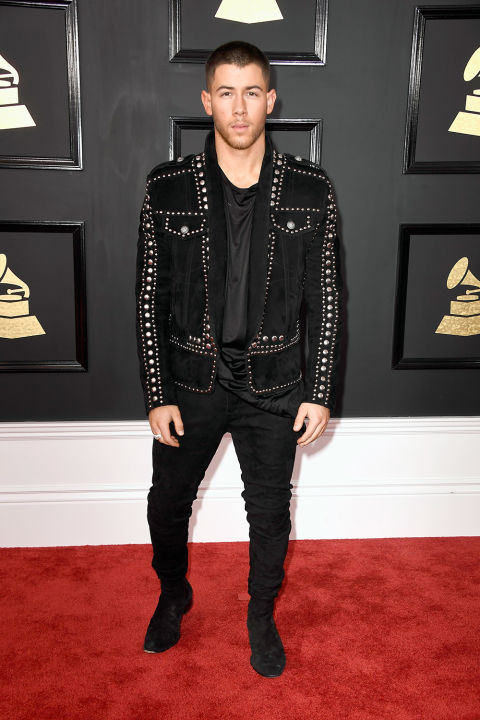 Slikovni rezultat za best dressed at the grammys 2017 nick jonas