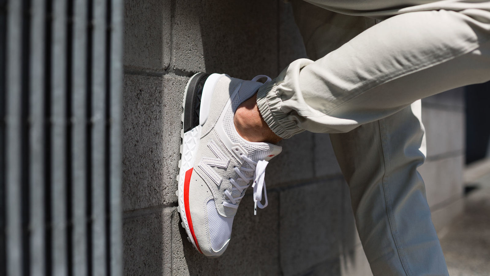 New Balance ☆ MS574AW White×Red NEW BALANCE MS574AW WHITE / RED | Garmentory