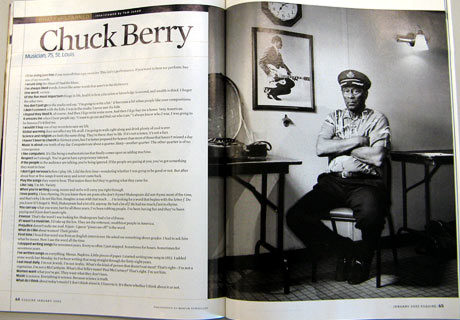 scan of esquire magazine article featuring musician chuck berry